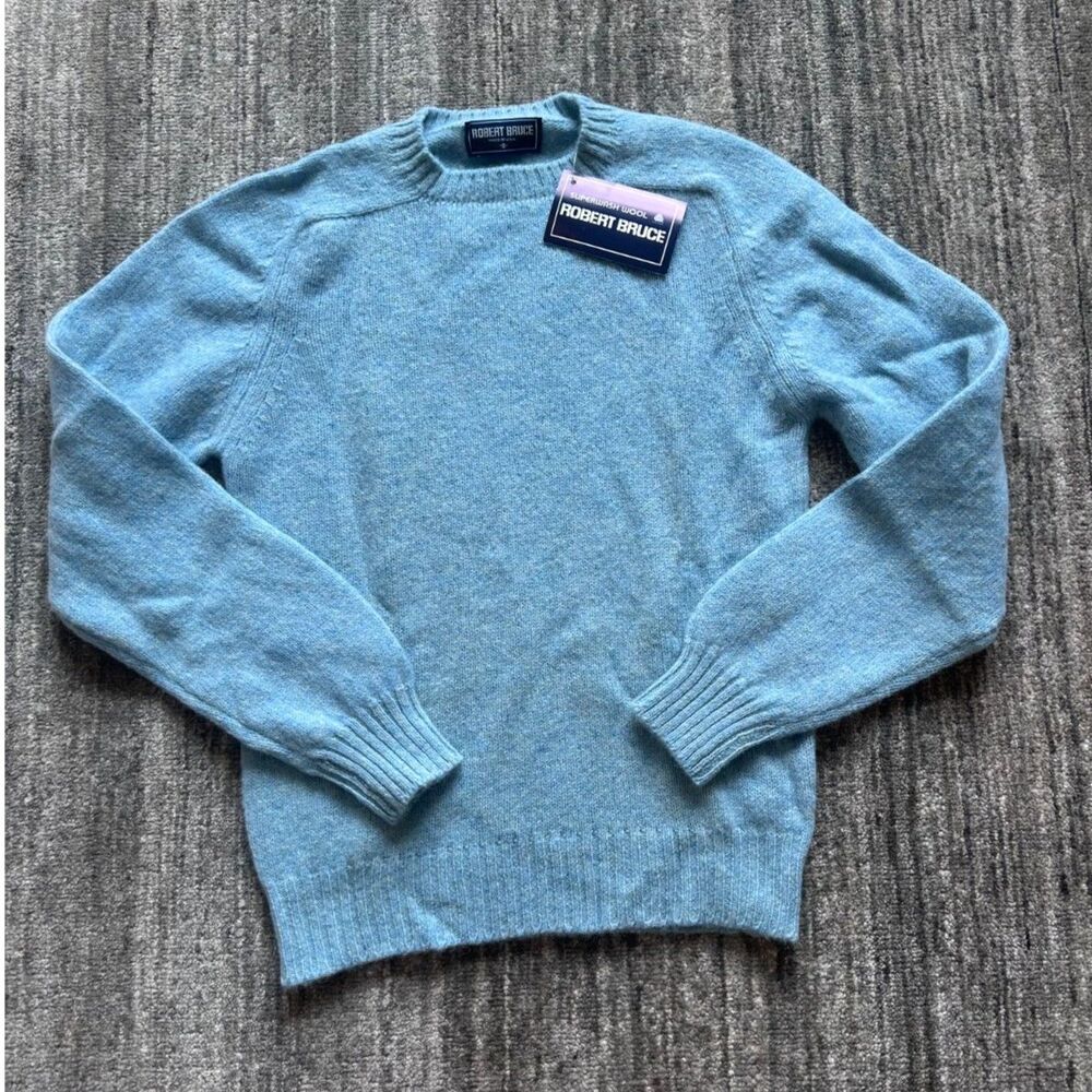 Vintage Robert Bruce Wool Crew Neck Sweater S NEW